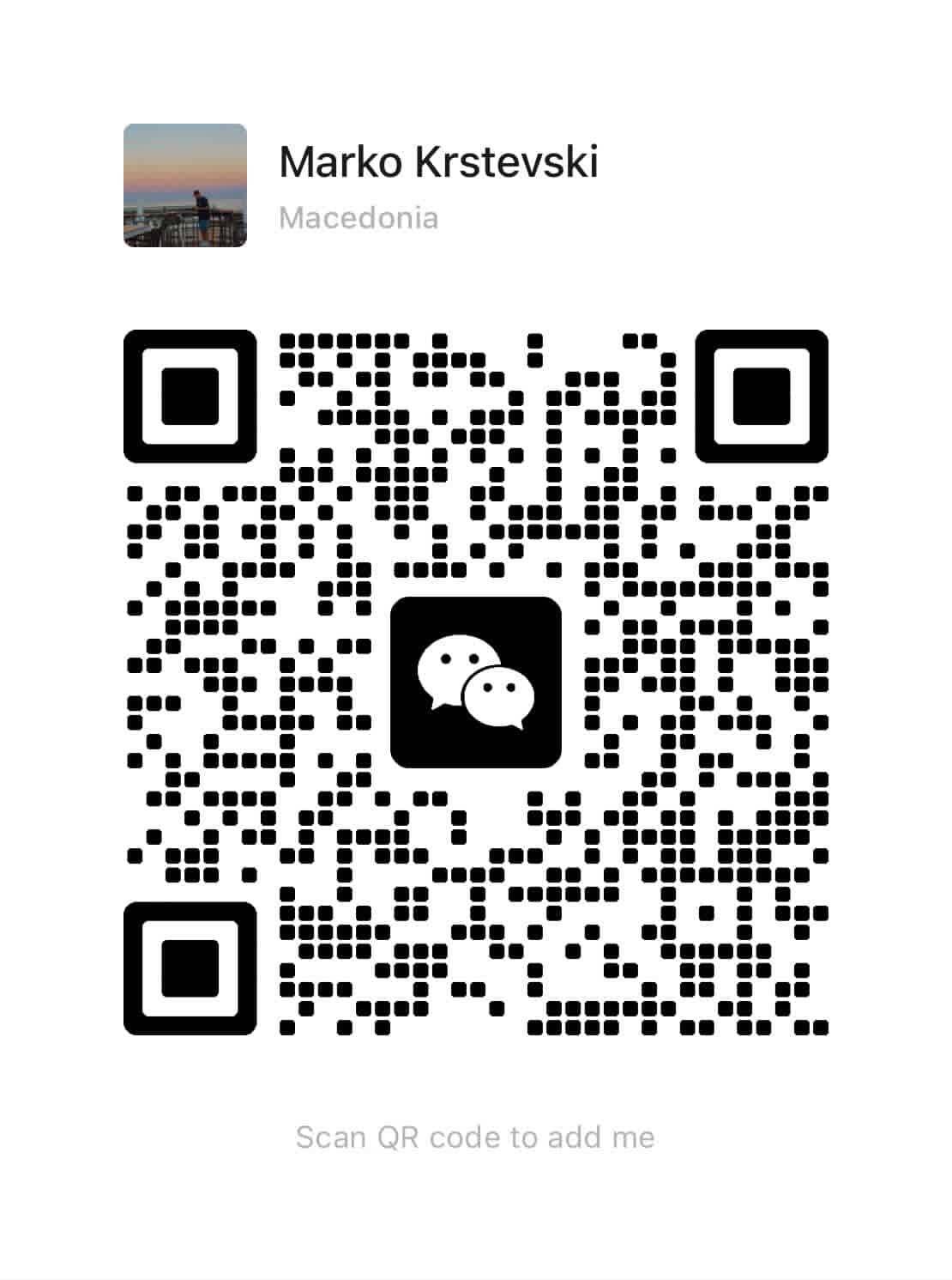 WeChat QR Code — Marko Krstevski